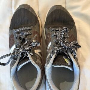 New Balance Charcoal and White Running Shoes